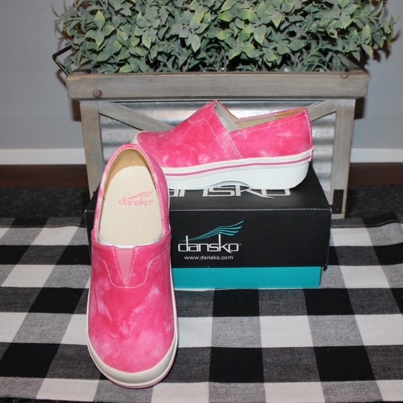 Dansko Shoes Nib Dansko Vesta Girls Pink Tie Dye Clogs Poshmark